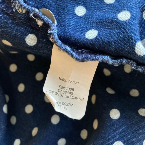 Madewell Polkadot Denim Button Down Shirt - Picture 8 of 12